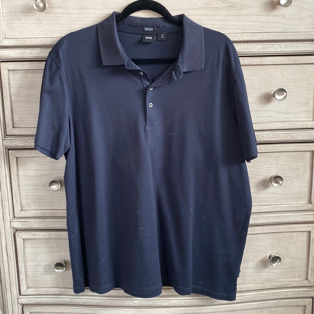 Hugo Boss Navy Blue Polo